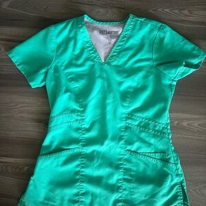 Greys anatomy green Scrub Top XS